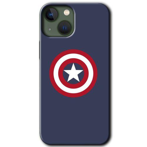 MRCİLETİSİM iPhone 13 Kılıf Baskılı Kapak - Captain! + 5D Tam Kaplayan Cam