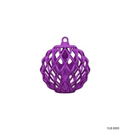 Mor Kafes Desenli Dekoratif Yılbaşı Süsü