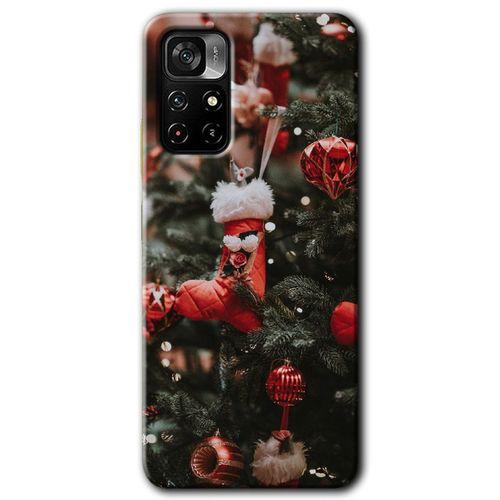 MRCİLETİSİM Poco M4 Pro 5G Kılıf HD Desen Baskılı Arka Kapak + Temperli Cam - Happy New Year