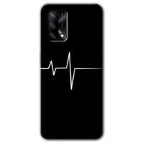 OPPO Oppo A74 Kılıf HD Desen Baskılı Arka Kapak - Heart Rytm