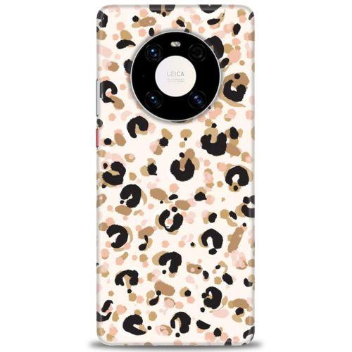 Huawei Mate 40 Pro Kılıf HD Baskılı Kılıf - Leopar + Tam Ekran Koruyucu