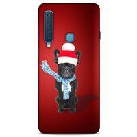 Samsung Galaxy A9 2018 Kılıf Köpek Kıyafetleri (23) Ultra Koruma Kılıfı French Bulldog Bere