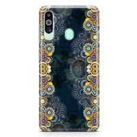 Samsung Galaxy M40 Kılıf Ayçiçkli Motifler Arka Kapak Koruma Desenli Full Koruyucu