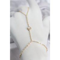 Gold Renk Pirinç Zirkon Taşlı Kalp Model Şahmeran
