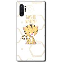 Potkal Hediye Fabrikası Samsung Galaxy Note 10 Plus Kılıf HD Desen Baskılı Arka Kapak - Sevimli Kedi 1