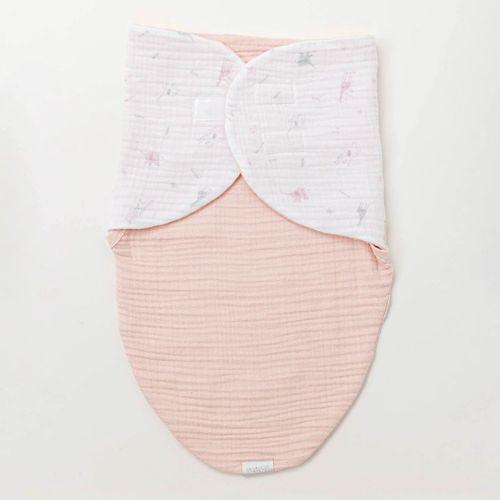 Andywawa AC25518 Love Family Müslin Bebe Kundak Salmon