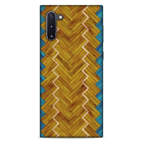 Lopard Samsung Galaxy Note 10 Uyumlu Kılıf Wood'X (37) Silicone Cover Baskılı