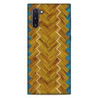 Lopard Samsung Galaxy Note 10 Uyumlu Kılıf Wood'X (37) Silicone Cover Baskılı