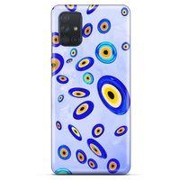 Nazarium (41) Desenli Silikon Kapak Samsung Galaxy M51 Kılıf