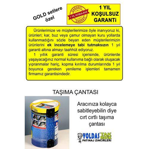 YOLDAŞ TAKMATİK 10lu Gold Serisi, Takmatik Zincir, Kar Zinciri, Eldiven Hediyeli
