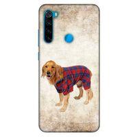 Xiaomi Redmi Note 8 Kılıf Köpek Kıyafetleri (47) Crystal Flex Kılıf Golden Gömlek