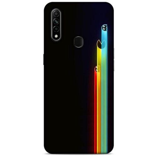Retro (29) Desen Arka Koruma Kılıfı Renkli Oppo A31 Kılıf