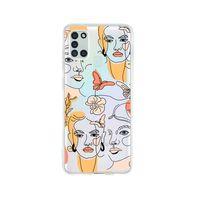 Samsung A21S Line Style Desenli Premium Şeffaf Silikon Kılıf