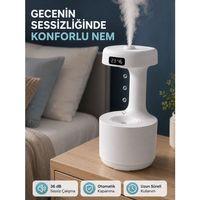 Ultrasonik Hava Nemlendirici 800 Ml Aromaterapi Difüzör Ters Su Damlası Efektli
