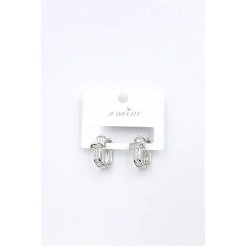 Taşlı Küpe - Gümüş