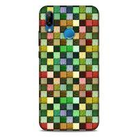 Huawei P20 Lite Kılıf Patchwork (50) Shockproof Kılıf Karışık Renkli
