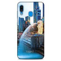 Samsung Galaxy A30 Kılıf Dünya Mimarisi (47) Crystal Flex Kılıf Merlion Singapur