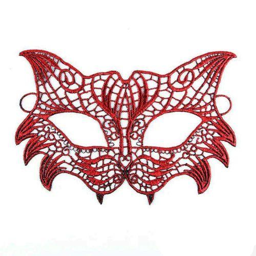 Kırmızı Dantel Masquerade Maskesi 8 No (3748)