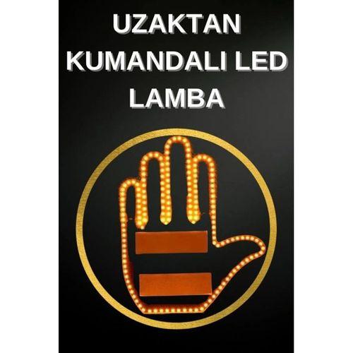 Led Işık El İşareti Araç Camı İçin Uzaktan Kumandalı