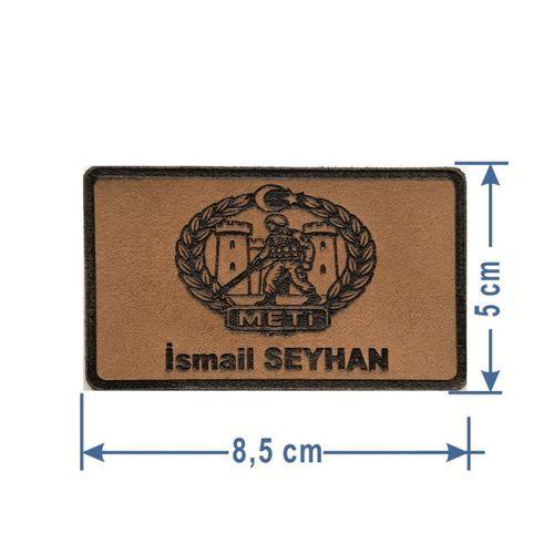 METİ Deri İsimlik - Arkası Cırtlı