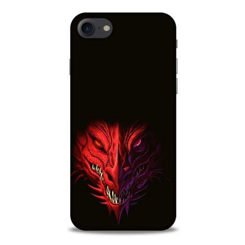 Apple Iphone 7 Kılıf Dragons (16) Kalın Kılıf Kırmızı King Ejderha