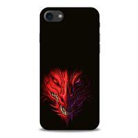 Apple Iphone 7 Kılıf Dragons (16) Kalın Kılıf Kırmızı King Ejderha