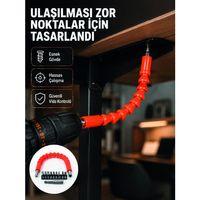 Dmax Esnek Şaftlı Matkap Bits Uç Seti 12 Parça Vida Montaj Ve Tamir Seti