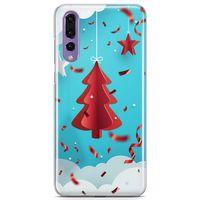 Huawei P20 Pro Kılıf Yılbaşı Hediyesi Arka Kapak Koruma Desenli Full Koruyucu