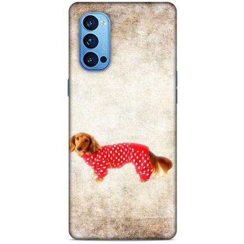 Oppo Reno 4 Pro Kılıf Köpek Kıyafetleri (30) Silicone Case Dacshund Pijama