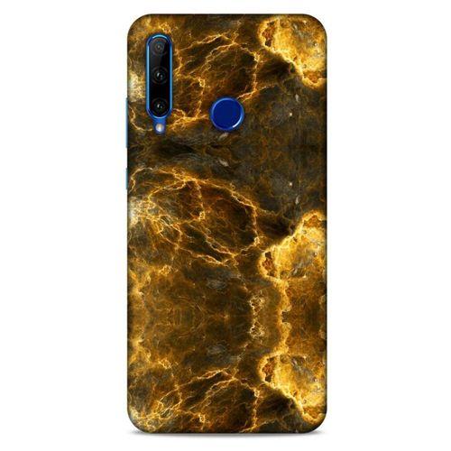 Mermer Desenli (9) Tema Kılıf Koyu Kahverengi Huawei Honor 20 Lite Kılıf