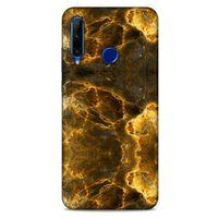 Mermer Desenli (9) Tema Kılıf Koyu Kahverengi Huawei Honor 20 Lite Kılıf