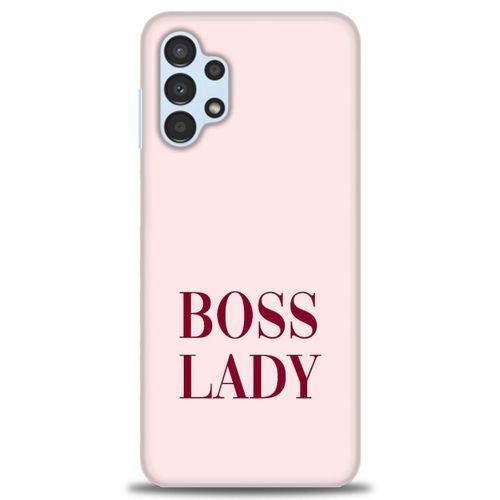 Samsung Galaxy A13 4G Kılıf HD Baskılı Kılıf - Boss Lady + Tam Ekran Koruyucu
