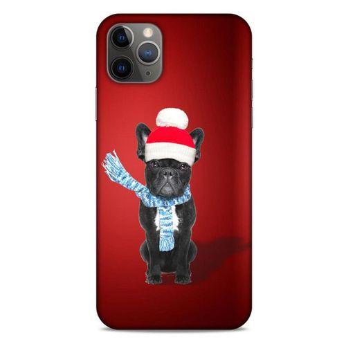 Apple Iphone 11 Pro Max Kılıf Köpek Kıyafetleri (23) Ultra Koruma Kılıfı French Bulldog Bere