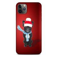 Apple Iphone 11 Pro Max Kılıf Köpek Kıyafetleri (23) Ultra Koruma Kılıfı French Bulldog Bere