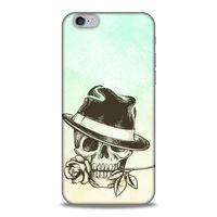 Lopard Apple Iphone 6S Uyumlu Kılıf Tattoo's (23) Ultra Koruma Kılıfı Çiçekli İskelet