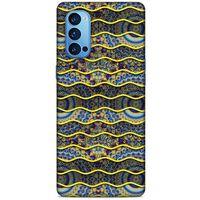 Oppo Reno 4 Pro Kılıf Baskılı Özel Seri Taşlı (39) Liquid Crystal Kılıf
