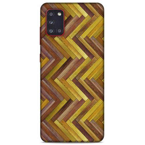 Lopard Samsung Galaxy A31 Uyumlu Kılıf Wood'X (31) TPU Kılıf Baskılı