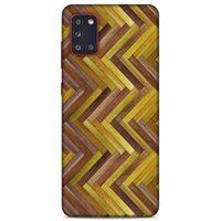 Lopard Samsung Galaxy A31 Uyumlu Kılıf Wood'X (31) TPU Kılıf Baskılı