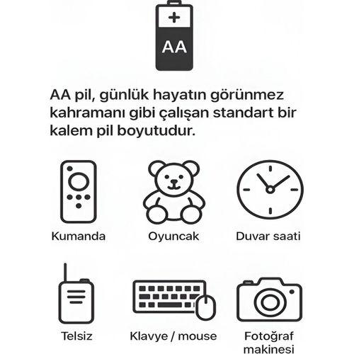 Type-c 2800mwh 1 5v Şarj Edilebilir 2’li Aa5 Kalın Pil - Lityum Iyon Batarya