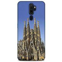 Oppo A5 2020 Kılıf Dünya Mimarisi (36) Glitter Kılıf La Sagrada Familia