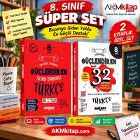 Ankara Yayıncılık 8.Sınıf Türkçe Güçlendiren Soru Bankası ve 32 Haftalık Deneme Seti 2 Kitap