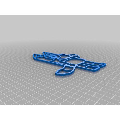 Bluey ve Bingo Şablon Duvar Sanatı Kalın Çizgiler (Bu ürün Sadece Plastik parçadır - Almadan Önce Soru Sorabilirsiniz)