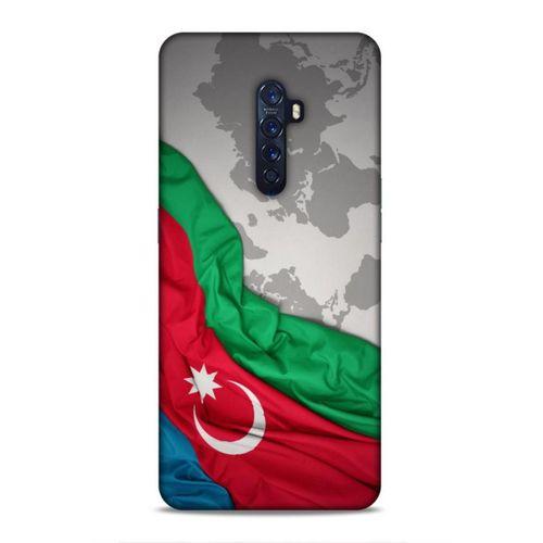 Oppo Reno 2 Uyumlu Kılıf Azarbaijan (16) Kalın Kılıf Harita Bayrak