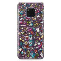 Huawei Mate 20 Pro Kılıf Bilim İçin Doodle Arka Kapak Koruma Desenli Full Koruyucu