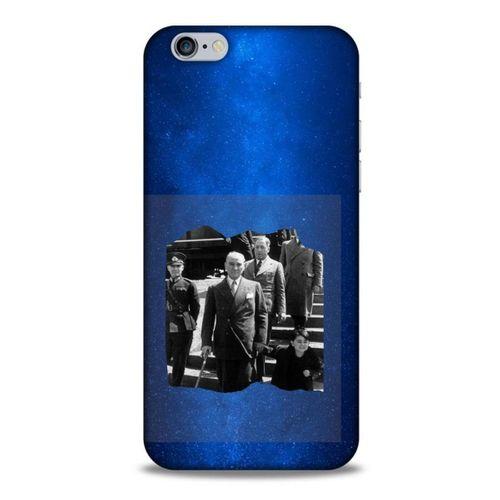 Apple Iphone 6 Kılıf Atatürk (11) Tam Koruma Gece Mavisi