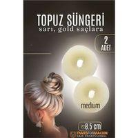 Modacar GOLD Mini Saç Topuz Süngeri  2 ADET 8.5 CM Çap 3.5 cm Kalınlık