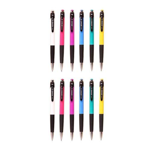 AİHAO BASMALI MAVİ YAZAR KARIŞIK RENKLİ TÜKENMEZ KALEM ( 12 Adet)