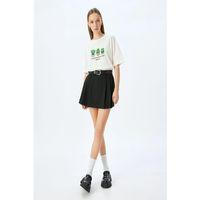 Koton Kaktüs Baskılı Bisiklet Yaka Kısa Kollu Tişört