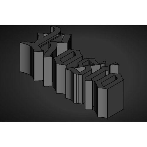 3D baskı imza dekoratif model (Bu ürün Sadece Plastik parçadır - Almadan Önce Soru Sorabilirsiniz)