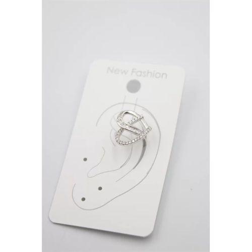 Taşlı Kıkırdak Küpe - Gümüş